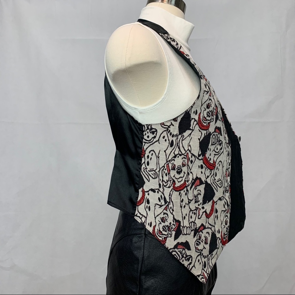 Vintage 90s Disney Vest 101 Dalmatians S - Picture 4 of 9